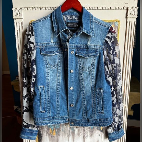 Live A Little Cropped Jean Jacket NWOT - Picture 2 of 9